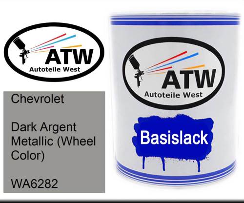 Chevrolet, Dark Argent Metallic (Wheel Color), WA6282: 1L Lackdose, von ATW Autoteile West.